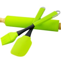 Silicone Brush/Spatula Heat Resistant BBQ Brushes Cake Cream Spatula Pastry Baking 2PC Sets