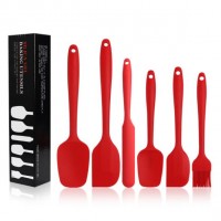 Spatulas Silicone Heat Resistant - Mini Rubber Spatula Set - Cooking Spatulas for Nonstick Cookware